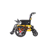 Carucior invalizi electric pentru Drumuri dificile, Tractiune roti fata, Pliabil, max 100 kg