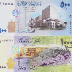 Bancnota Siria 500 si 1.000 Pounds 2013 - P115/116 UNC ( set x2 )