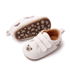 Pantofiori ivoire din reiat - Teddy (Marime Disponibila: 3-6 luni (Marimea 18
