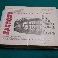 LOT 40 PROGRAME DESFĂȘURARE FINALE CUPE SPORTIVE U.T.C * ANII 1980 *