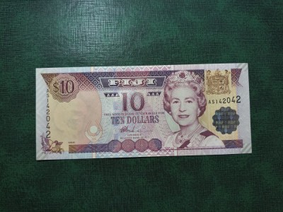 FIJI 10 DOLARI 2002 UNC foto