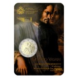 San Marino 2 Euro 2011 Comemorativă G. Vasari, Booklet, UNC