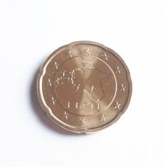Estonia - 20 Cents / Euro centi - 2018 - UNC (din fisic) foto