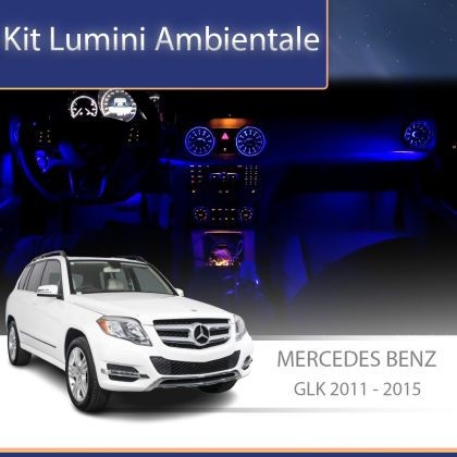 Lumini ambientale Mercedes X204 2011-2015 dedicat set complet control telefon sau sistem original CarStore Technology