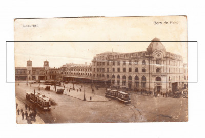 CP Bucuresti - Gara de Nord, circulata, 1933, stare relativ buna foto