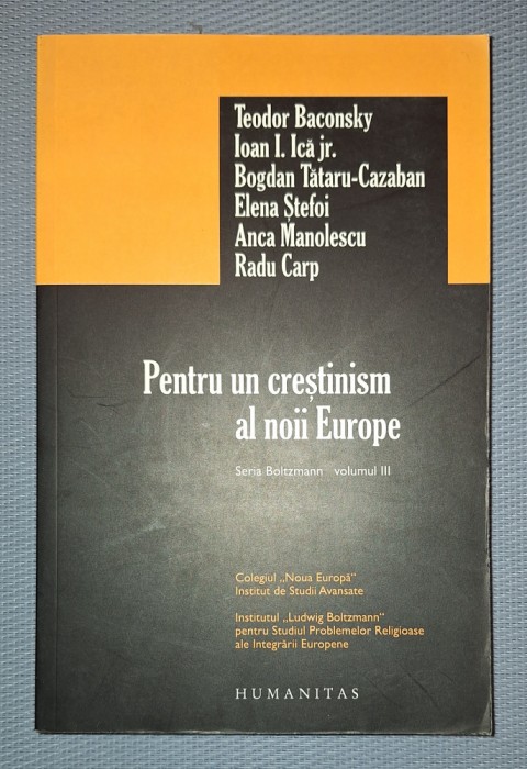 PENTRU UN CRESTINISM AL NOII EUROPE