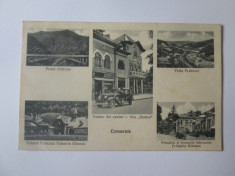 Comarnic-Palatul si birouri fabrica V.Bibescu carte postala colaj,circulata 1936 foto