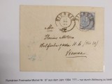 Romania 1894 - Plic circulat GIURGIU-VIENA
