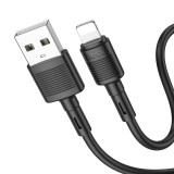 Cablu Hoco X83, USB-A la Lightning, 2.4A, 1m, Negru