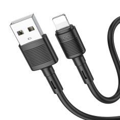 Cablu Hoco X83, USB-A la Lightning, 2.4A, 1m, Negru