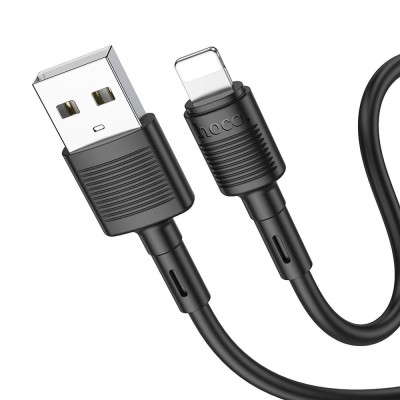 Cablu Hoco X83, USB-A la Lightning, 2.4A, 1m, Negru foto