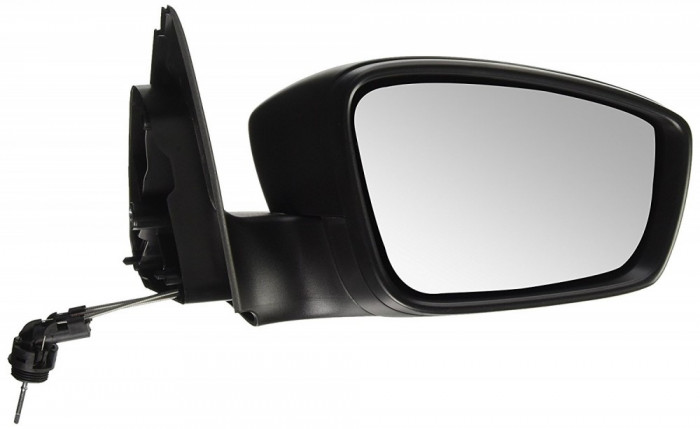 Oglinda exterioara Seat Toledo (Nh), 10.2012-, Skoda Rapid (Nh), 10.2012- , partea Dreapta, culoare sticla crom, sticla convexa, cu carcasa neagra ,