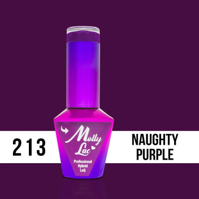 MOLLY LAC UV/LED Obsession - Naughty Purple 213, 10ml foto