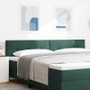 VidaXL Tăblie cap Pe perete cu headboard Verde &icirc;nchis 200 cm Catifea 42007199
