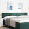 vidaXL Tăblie cap Pe perete cu headboard Verde &icirc;nchis 200 cm Catifea 42007199
