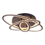 Cumpara ieftin Lustra Led Gentiana cu Telecomanda, 83W, Lumina Rece Calda Neutra, Dimabila, Negru, Alessandro DESIGN
