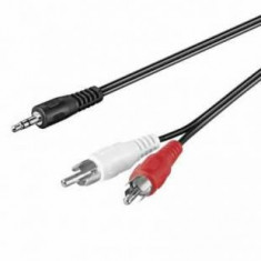 Cablu Jack 3.5 mm stereo la 2x RCA 1.5m Goobay