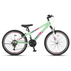 Bicicleta MTB copii Umit Luna Lady, culoare verde menta, roata 20&quot;, cadru din ot... Cod:52069000003