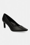 Dkny stilettos de piele Charlie culoarea negru, K3496787