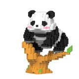 Set De Constructie Panda Catarat In Copac Innovium&trade;, 458 Piese Din ABS Durabil, Model 3D Educativ si Decorativ, 7.6 &times; 7.4 &times; 10.8 CM
