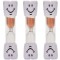 Set 3 clepsidre pentru perierea dintilor, 3 minute, 10 x 2.5 cm, portocaliu