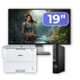 Pachet PC second hand Dell OptiPlex 7080 i5, monitor 19 inch si imprimanta