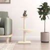 VidaXL Ansamblu de pisici cu st&acirc;lpi din funie de sisal, crem, 72 cm