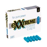 Capsule HOT Exxtreme Power Caps, pentru potență și performanțe sexuale &icirc;mbunătățite, cu cardamom și guarana, 5 buc