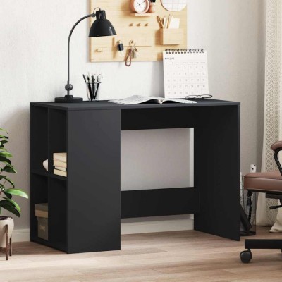 Gossi birou, negru, 102x50x75 cm, lemn prelucrat foto