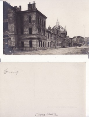 Cernauti ( Bucovina )- Gara -militara WWI, WK1-rara foto