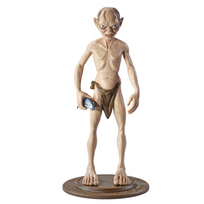 Figurina articulata Gollum IdeallStore&amp;reg;, Unique Smeagol, editie de colectie, 18 cm, stativ inclus foto