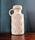 Vaza cu Maner Ceramica Glazurata Scheurich textura relief &quot; Coaja de Ceapa &quot; anii &#039; 70 27 cm inaltime Onion Vintage