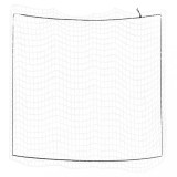 Plasă de remorcă cu funie elastică, alb, 3x3 m, PP