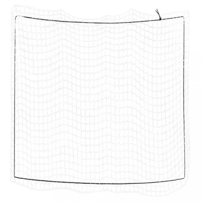 Plasă de remorcă cu funie elastică, alb, 3x3 m, PP foto