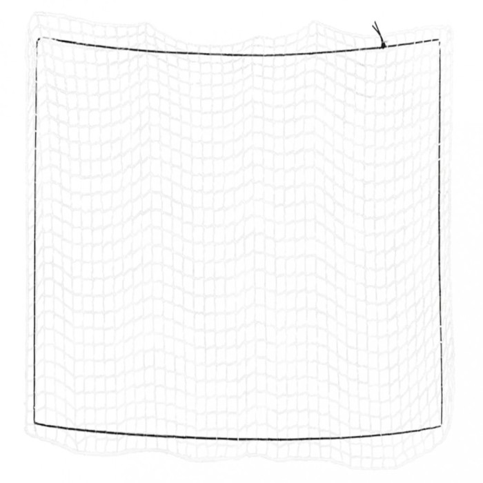Plasă de remorcă cu funie elastică, alb, 3x3 m, PP