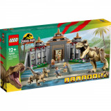 LEGO&reg; Jurassic Park - Centru pentru turisti trex si raptor la atac (76961)