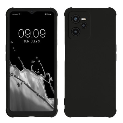 Husa kwmobile pentru Realme Narzo 50A Prime, Silicon, Negru, 59925.47 foto