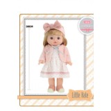 Papusa Little Kate cu bentita, rochie, pulover si incaltari detasabile, 38 cm