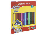 Set 24 creioane colorate in cutie metalica, Grafix