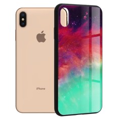 Husa Compatibila cu iPhone XS Max, Glass Durable, Spate din Sticla Securizata, foto