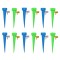 Set 12 picuratori, Plastic, Valva reglare debit, Albastru/Verde