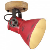 Lampa de perete 25 W, rosu uzat, 11,5x11,5x25 cm, E27 GartenMobel Dekor, vidaXL