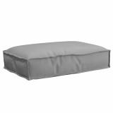 Pernă pentru șezut din paleți Gri 60 x 40 x 8 cm Tafeta Oxford