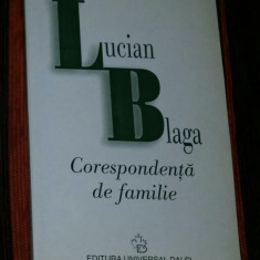 Corespondenta De Familie Lucian Blaga