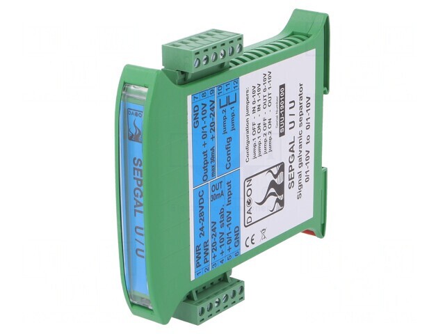 Adaptor Separator de Semnale pentru Șină DIN 0-10V 1-10V