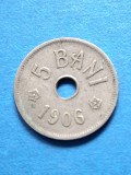 Moneda Romania 5 bani 1906 litera j