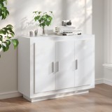 vidaXL Servantă, alb, 92x35x75 cm, lemn compozit
