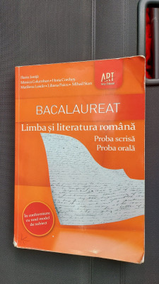 BACALAUREAT LIMBA SI LITERATURA ROMANA PROBA SCRISA PROBA ORALA COLUMBAN foto