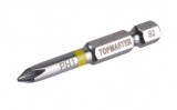 TOPMASTER Set 2 biti cruce PH1 prindere hexagonala 1/4&amp;quot; lungime 50 mm, Topmaster Profesional