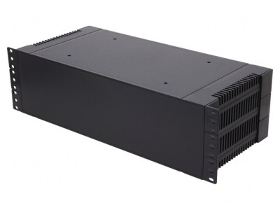 Carcasă standard 19 3U neagră ABS 203x431mm foto